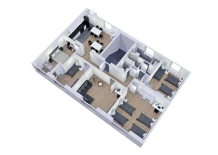 Modern-netflix-messe-veltins Arena-free Parking Apartment